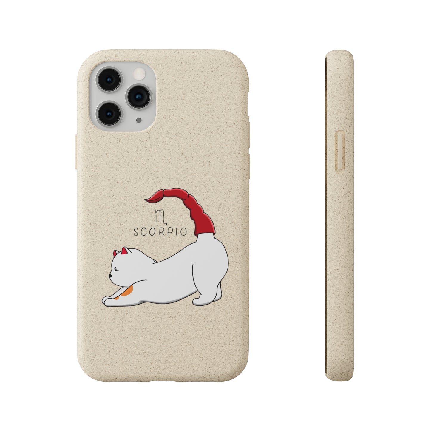 Scorpio Cat Zodiac Design - Biodegradable Phone Cases