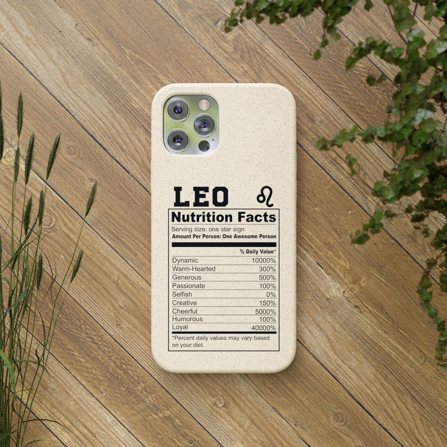 Zodiac Ingredients Biodegradable Phone Case