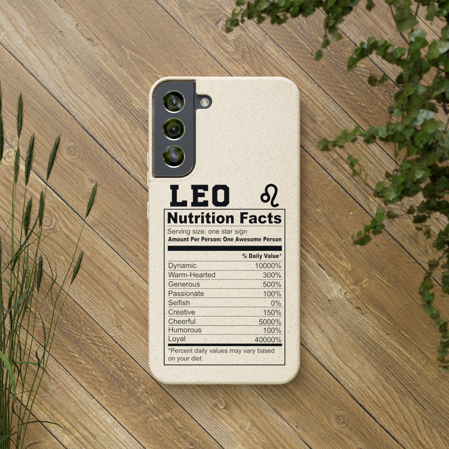 Zodiac Ingredients Biodegradable Phone Case