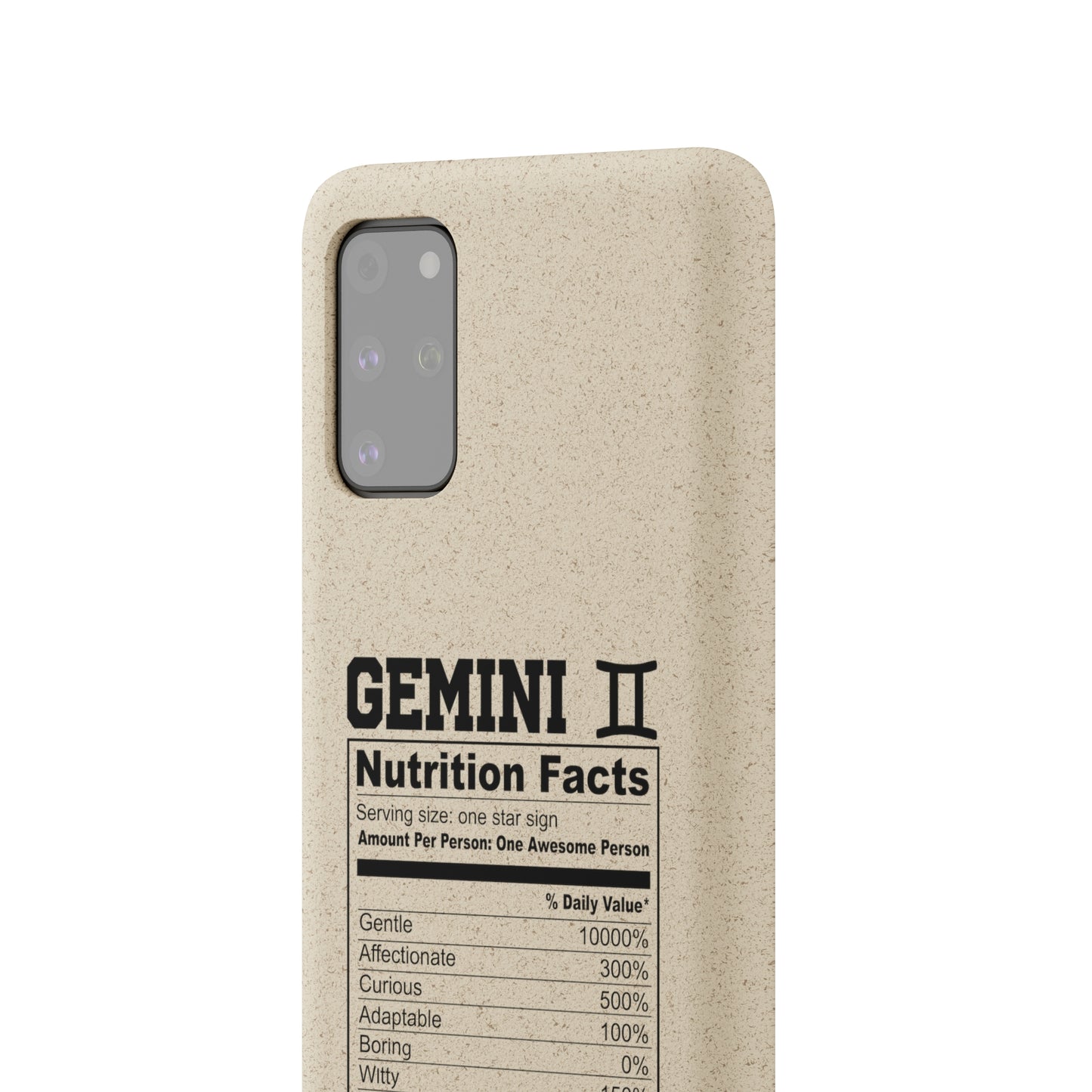 Gemini Ingredients Biodegradable Phone Case