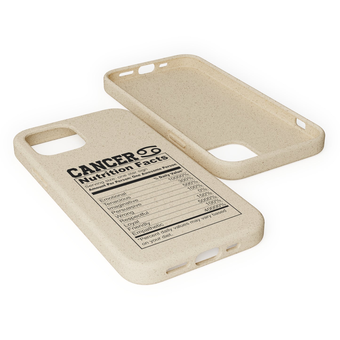 Zodiac Ingredients Biodegradable Phone Case