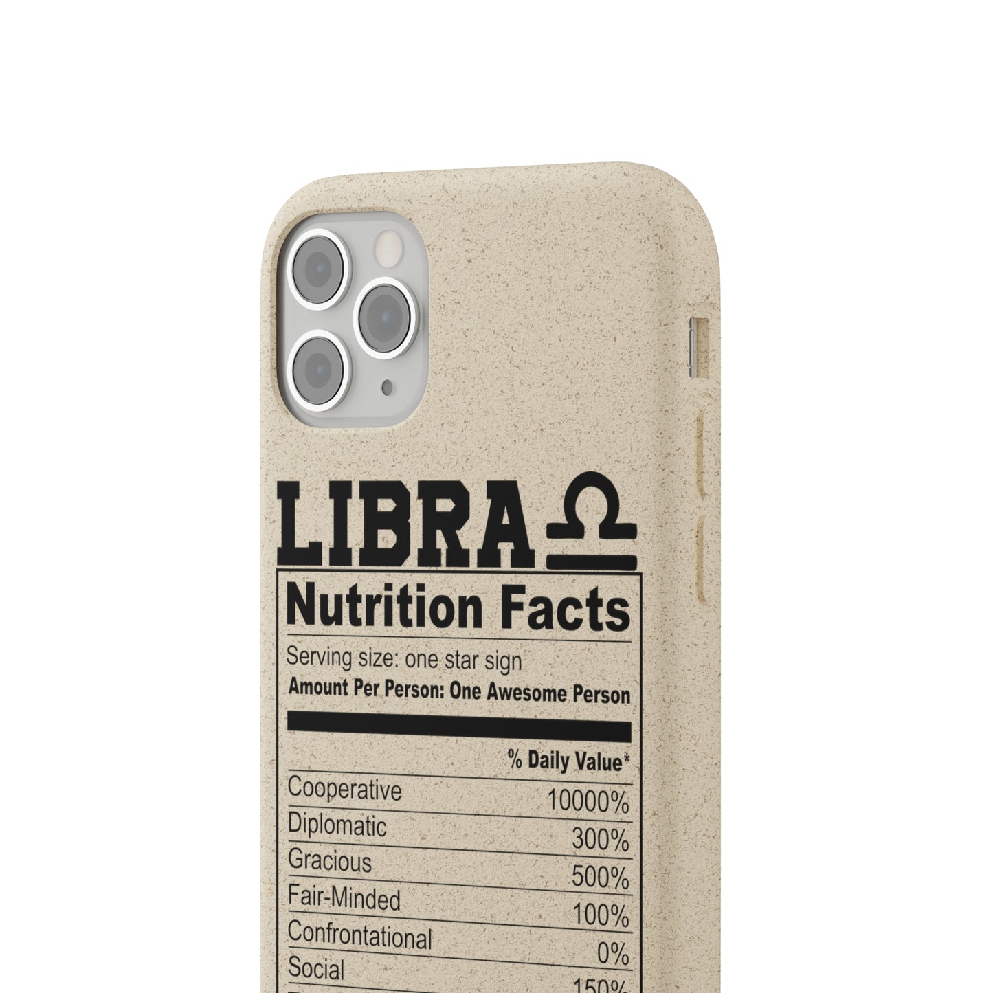 Libra Ingredients Biodegradable Phone Case