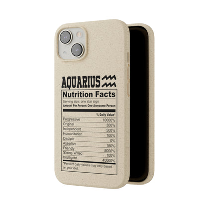 Aquarius Ingredients Biodegradable Phone Case