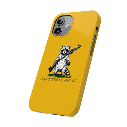 Racoon Freedom Design Slim Phone Case