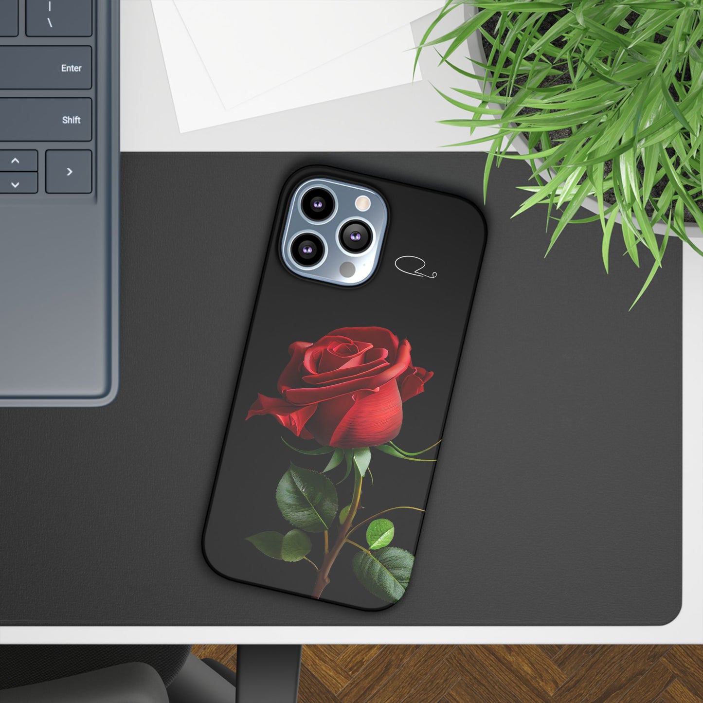 Lux Matte Slim Cases - Titled " Rose "