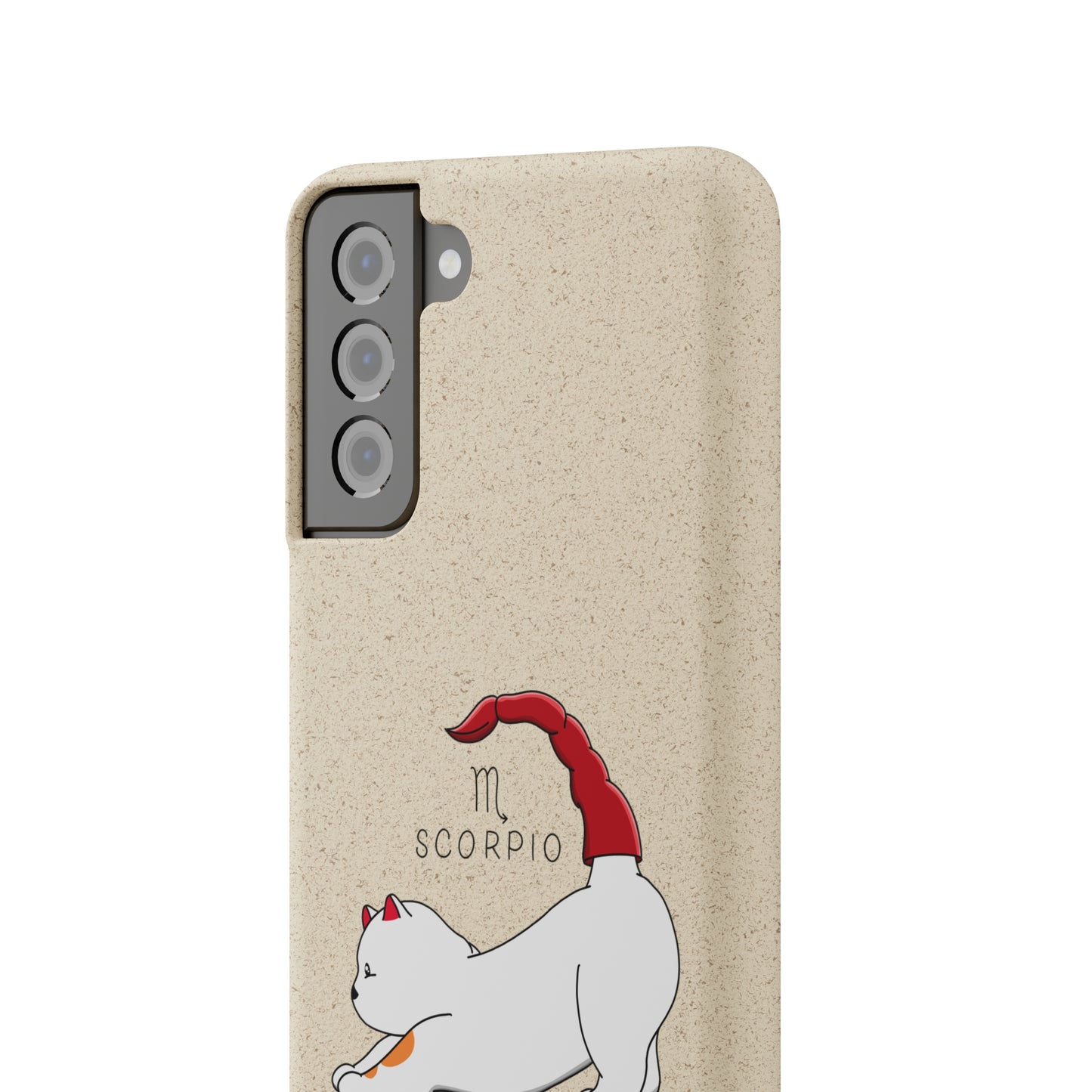 Scorpio Cat Zodiac Design - Biodegradable Phone Cases