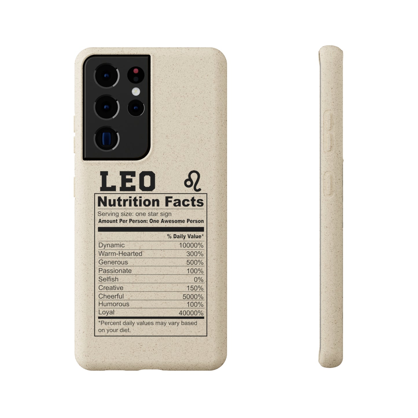 Zodiac Ingredients Biodegradable Phone Case