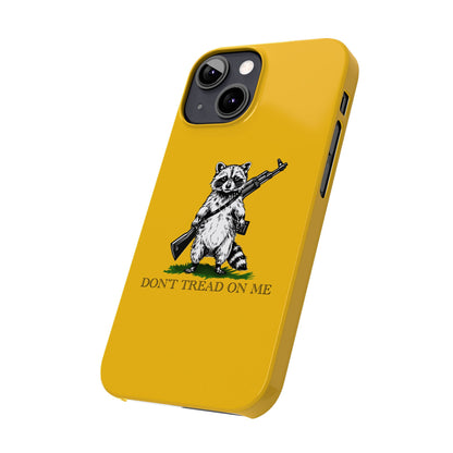 Racoon Freedom Design Slim Phone Case