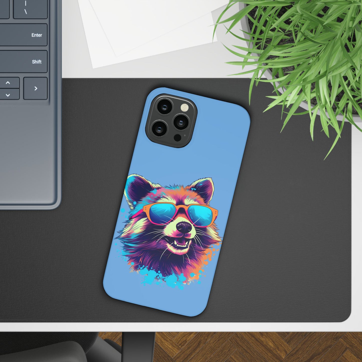 Lux Slim Cases -  " Cool Racoon"