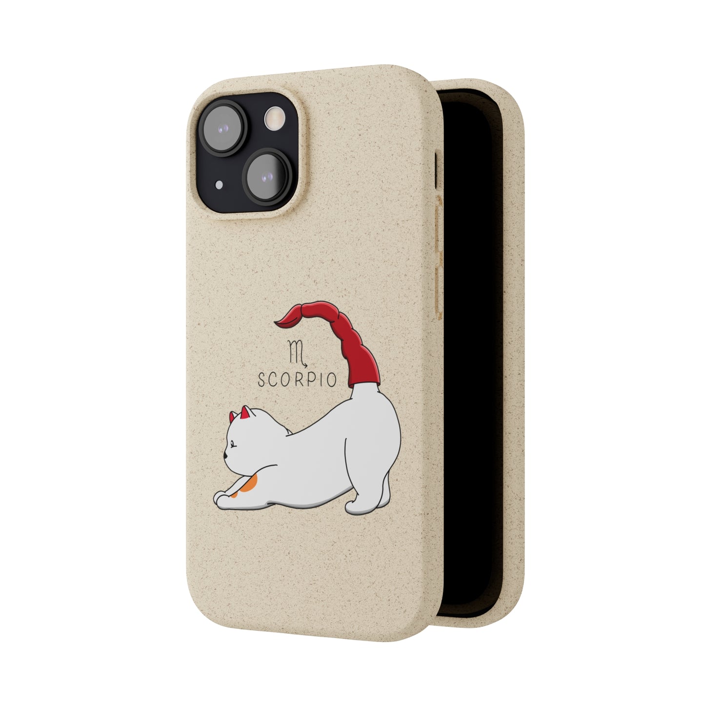 Scorpio Cat Zodiac Design - Biodegradable Phone Cases