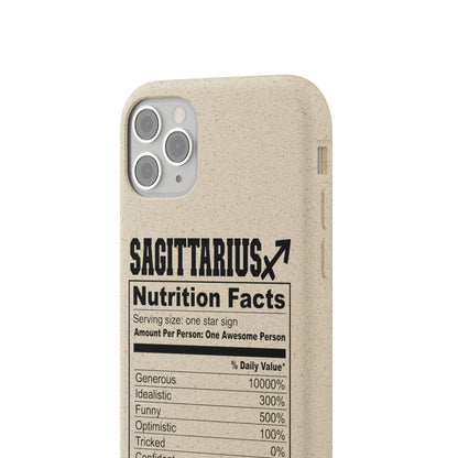 Sagittarius Ingredients Biodegradable Phone Case