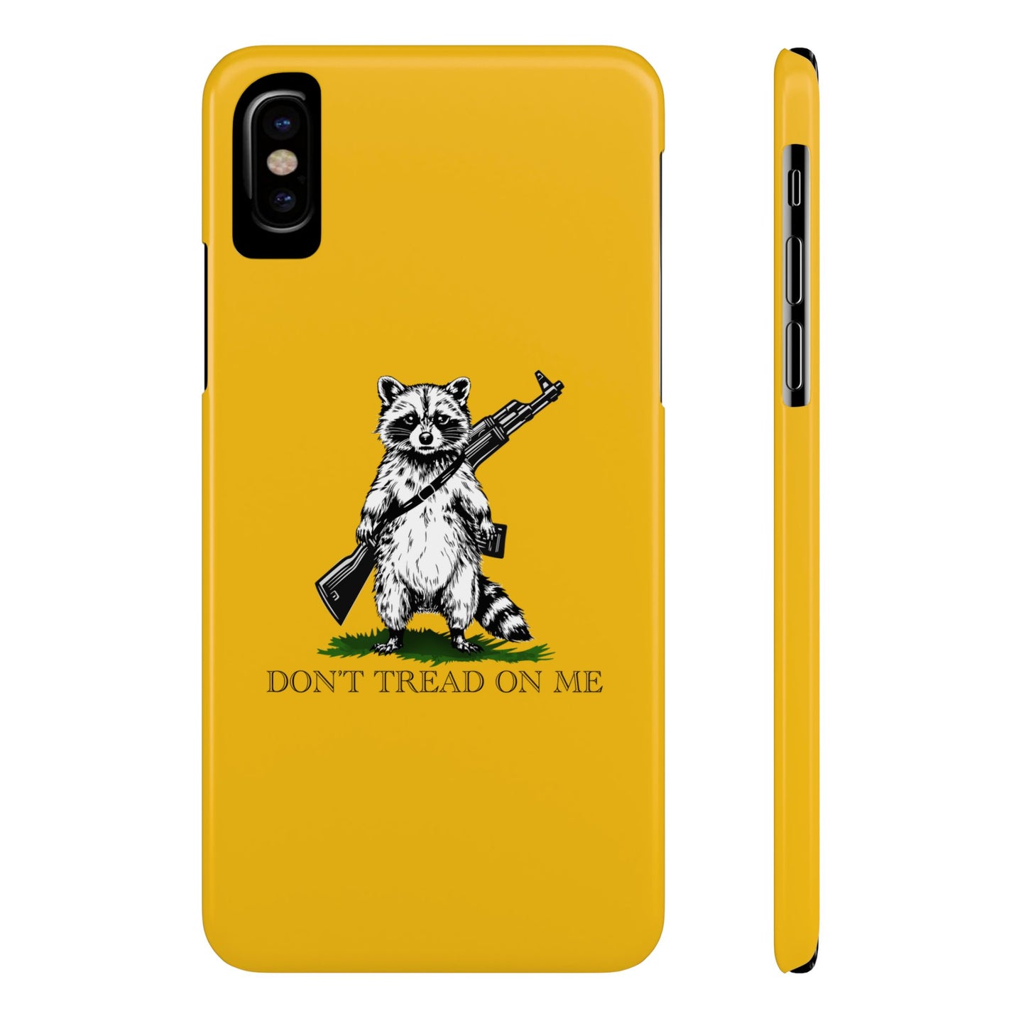 Racoon Freedom Design Slim Phone Case