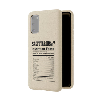 Sagittarius Ingredients Biodegradable Phone Case