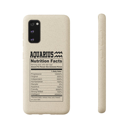 Aquarius Ingredients Biodegradable Phone Case