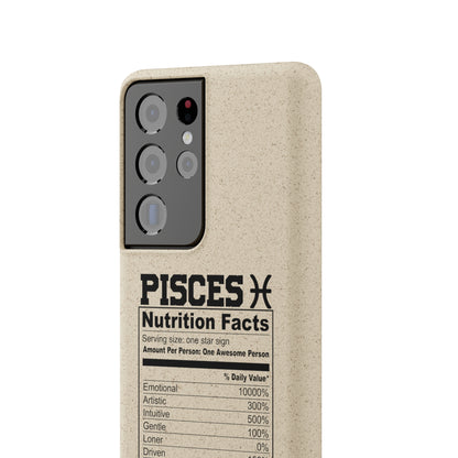 Pisces Ingredients Biodegradable Phone Case