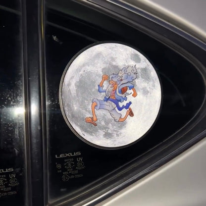 Luffy Moon reflective Sticker !