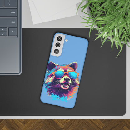 Lux Slim Cases -  " Cool Racoon"