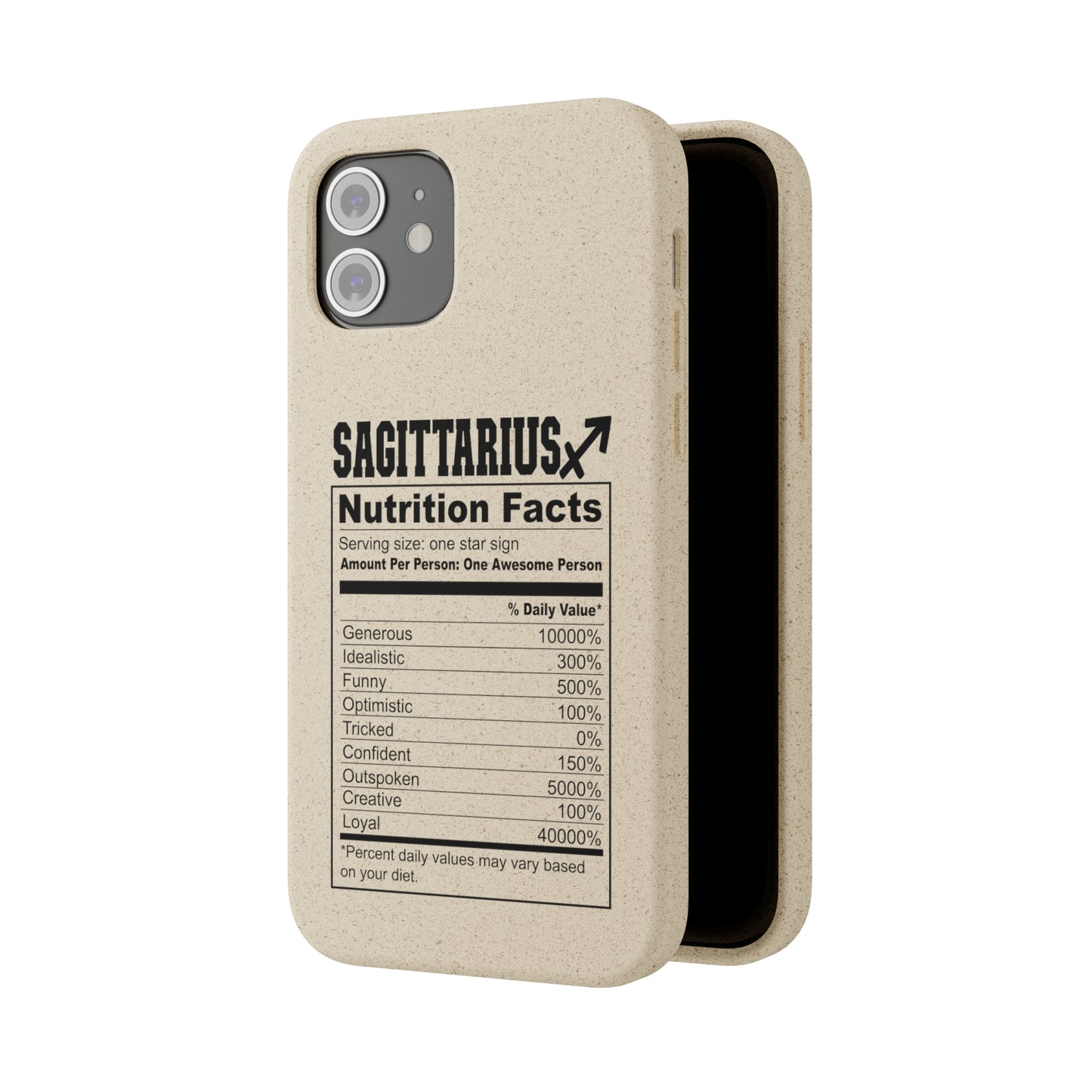 Zodiac Ingredients Biodegradable Phone Case