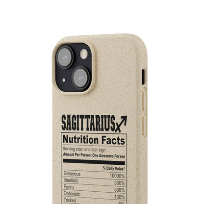 Sagittarius Ingredients Biodegradable Phone Case