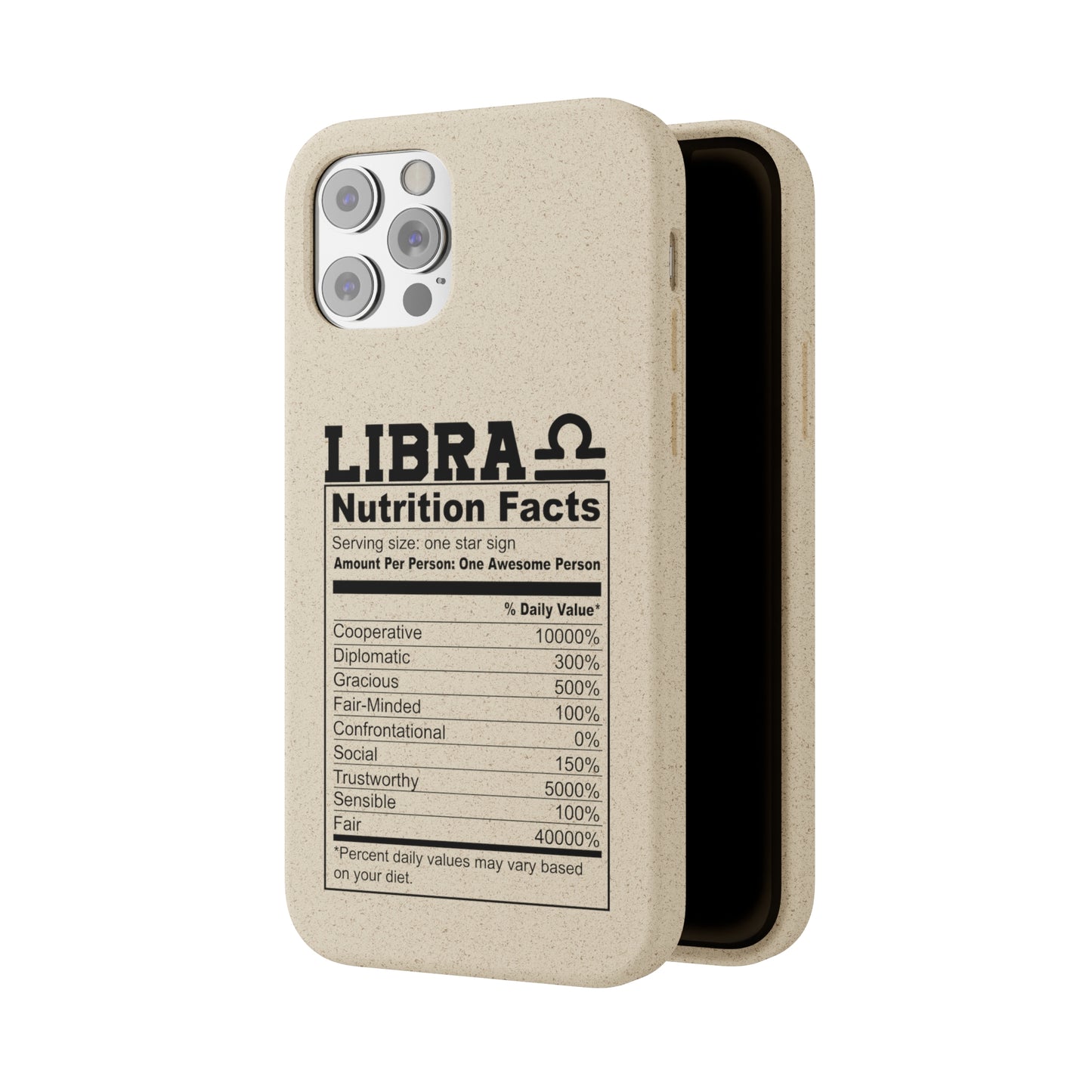 Libra Ingredients Biodegradable Phone Case