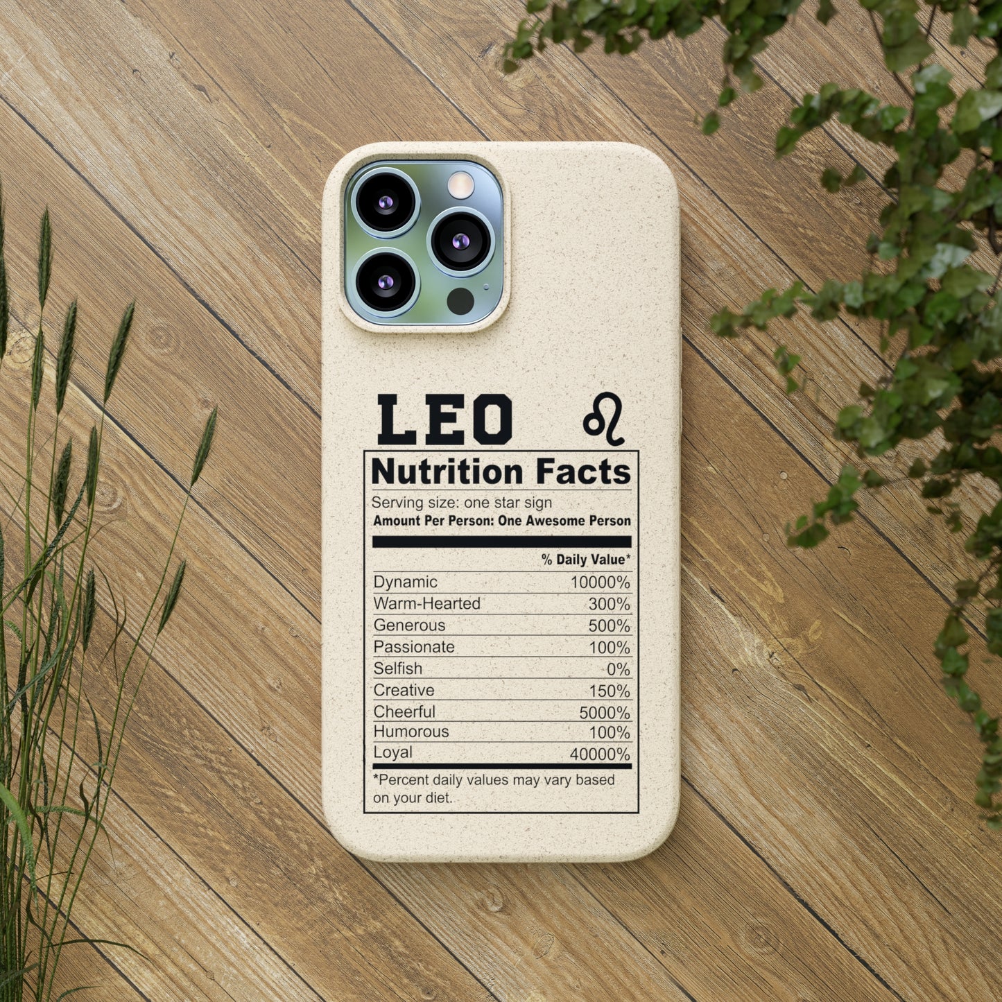 Zodiac Ingredients Biodegradable Phone Case