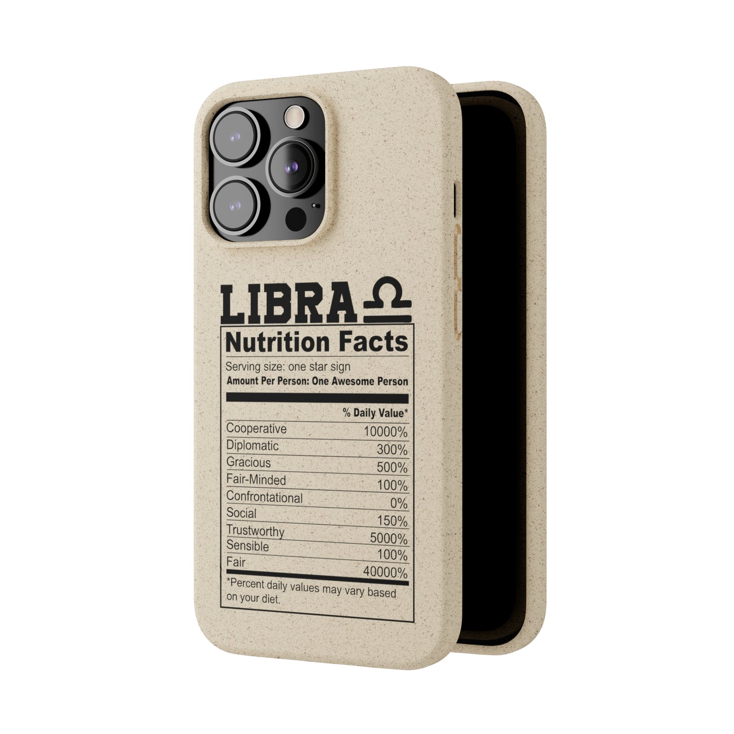 Libra Ingredients Biodegradable Phone Case