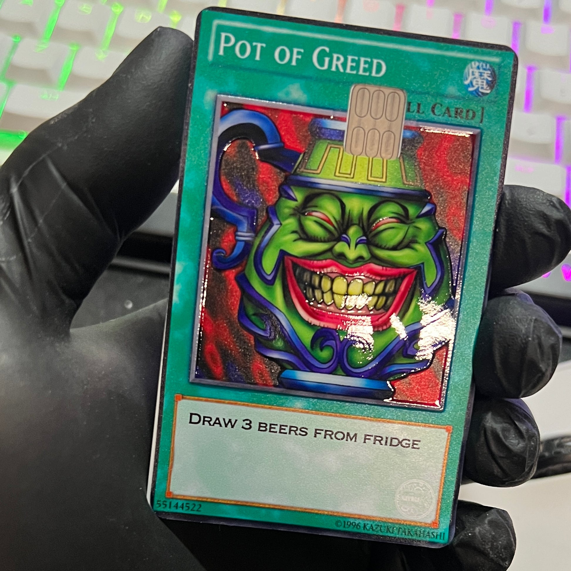 embossed yugioh card Pot OF Premium Holo Embossed Card Wrap – NAVRGE