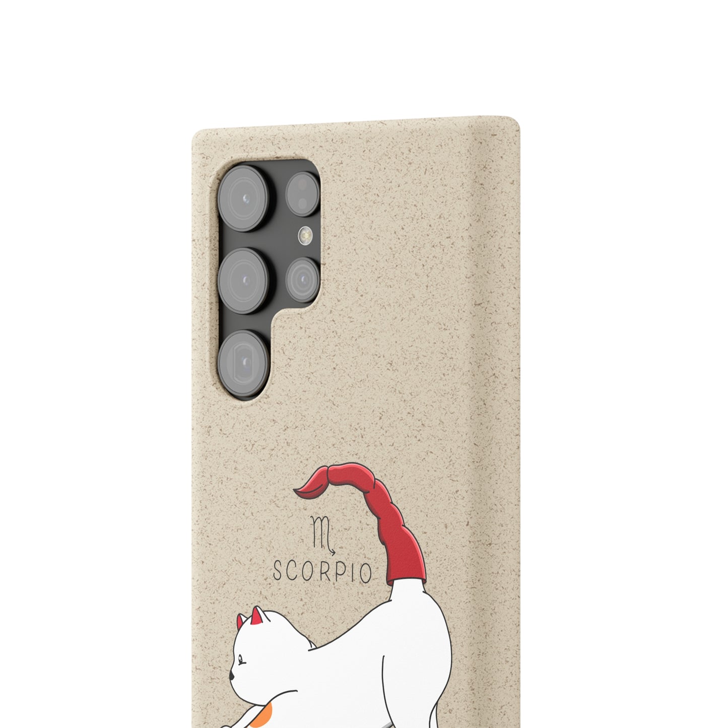 Scorpio Cat Zodiac Design - Biodegradable Phone Cases