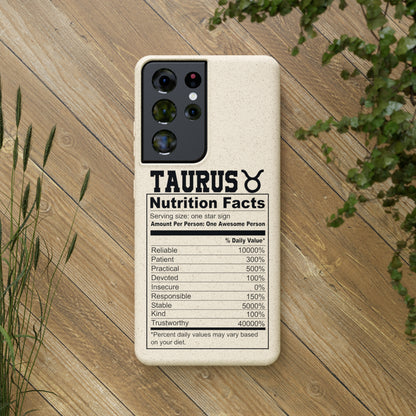 Taurus Ingredients Biodegradable Phone Case