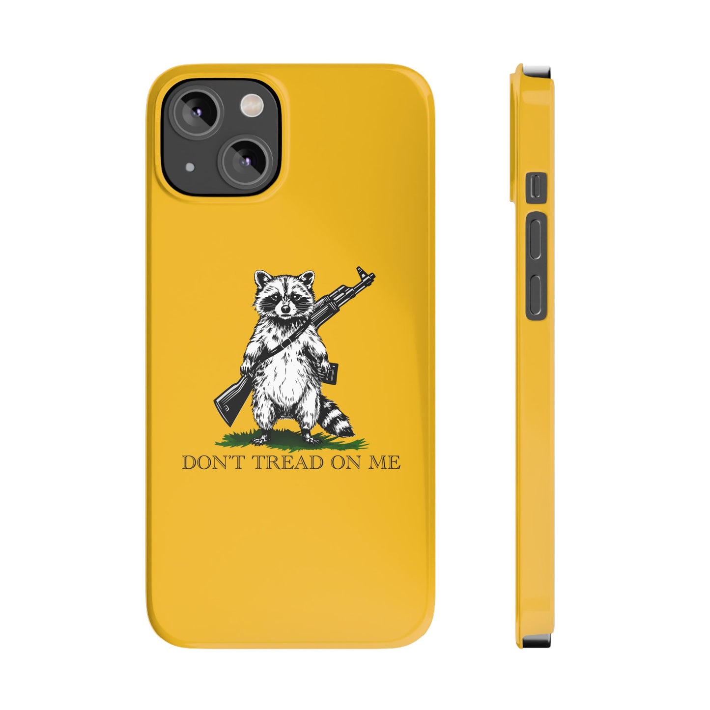 Racoon Freedom Design Slim Phone Case