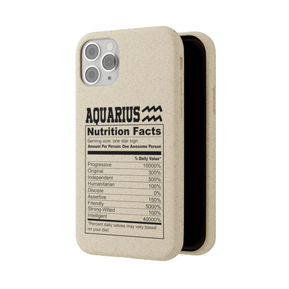 Aquarius Ingredients Biodegradable Phone Case