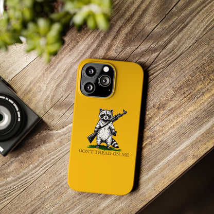 Racoon Freedom Design Slim Phone Case