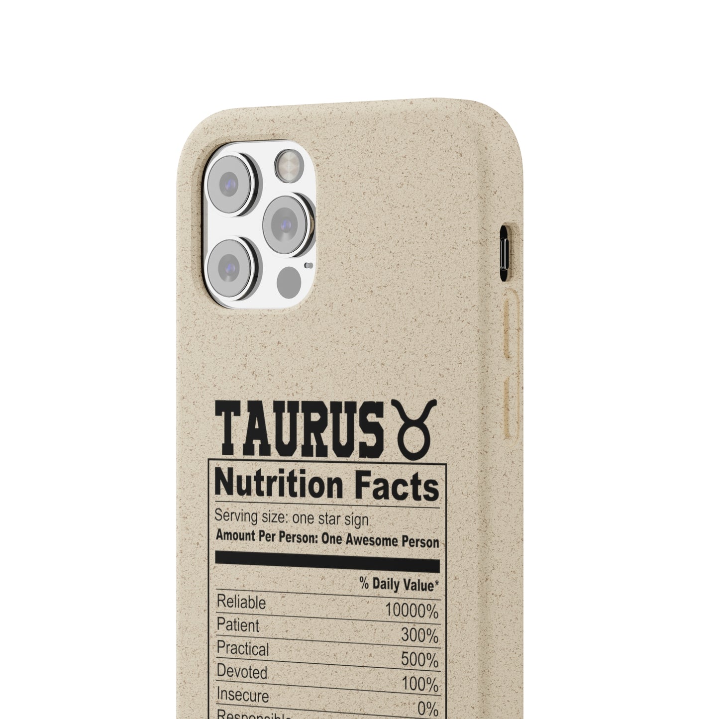 Taurus Ingredients Biodegradable Phone Case