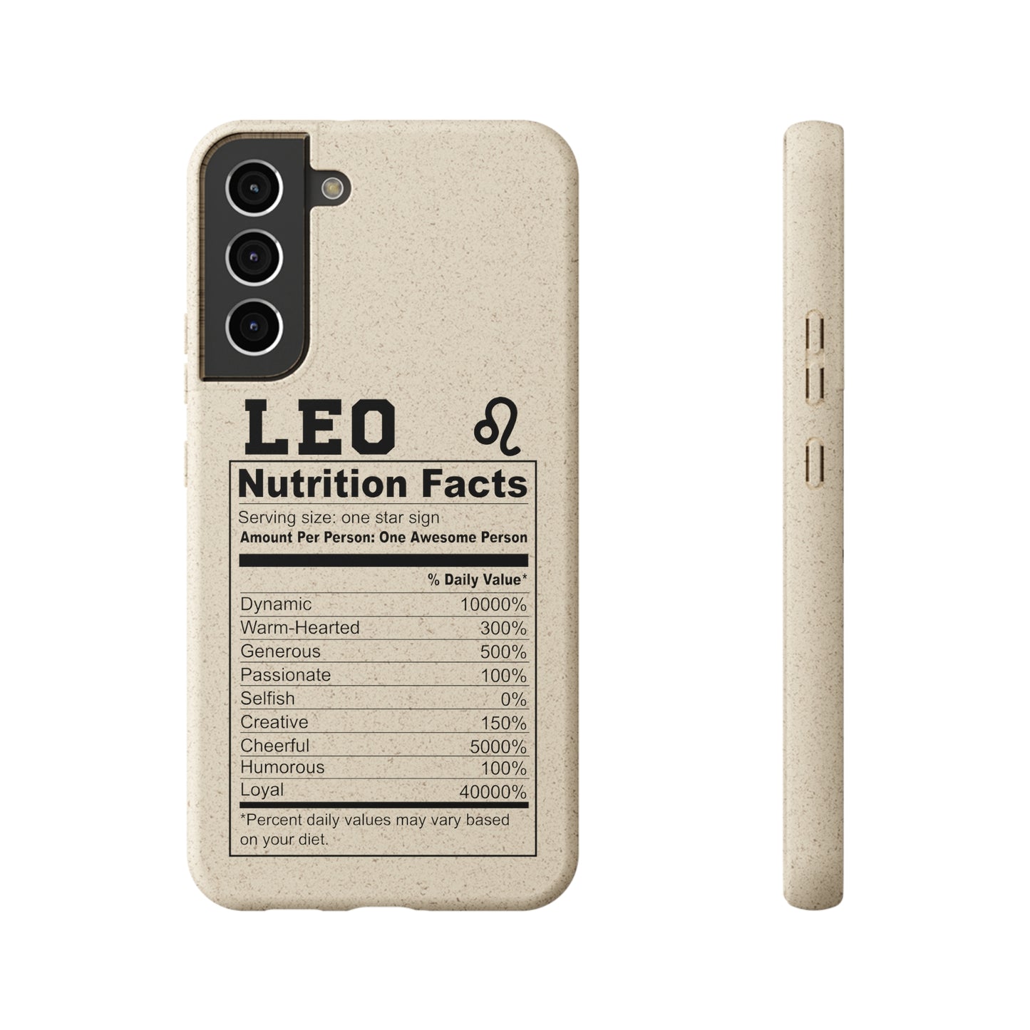 Zodiac Ingredients Biodegradable Phone Case