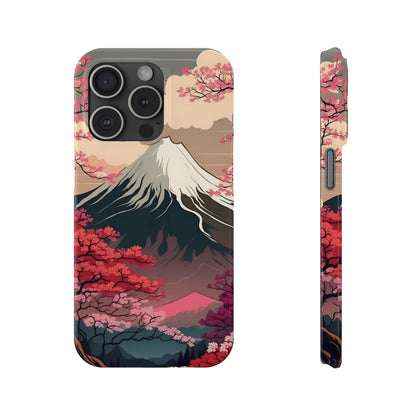 Japan Mountain V2! Slim iPhone Cases