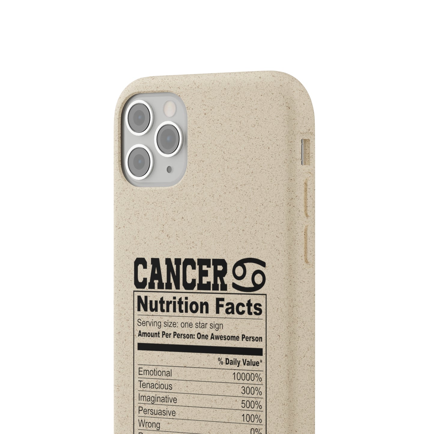 Zodiac Ingredients Biodegradable Phone Case