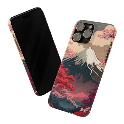 Japan Mountain V2! Slim iPhone Cases