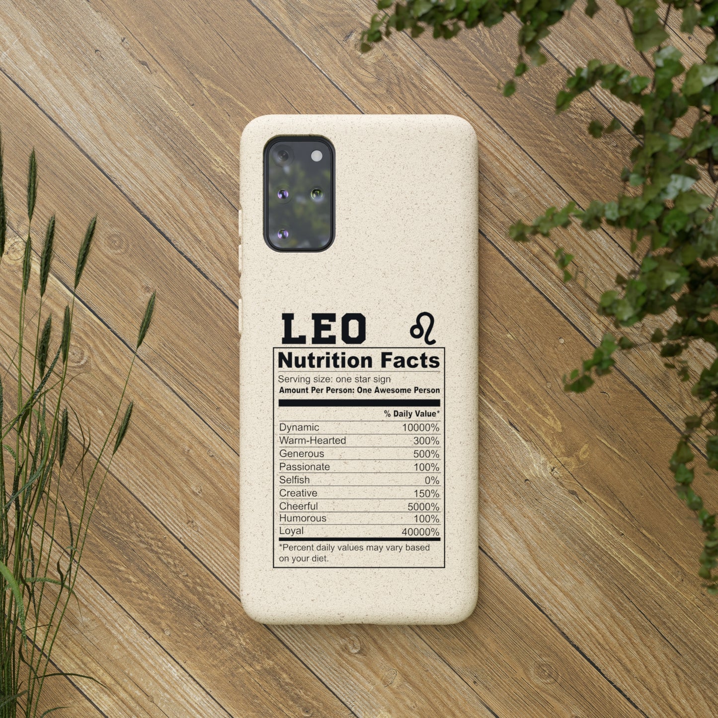 Zodiac Ingredients Biodegradable Phone Case