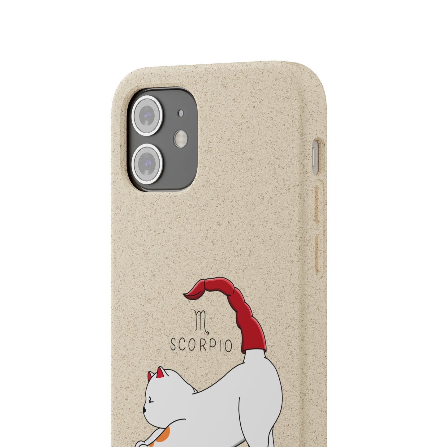 Scorpio Cat Zodiac Design - Biodegradable Phone Cases