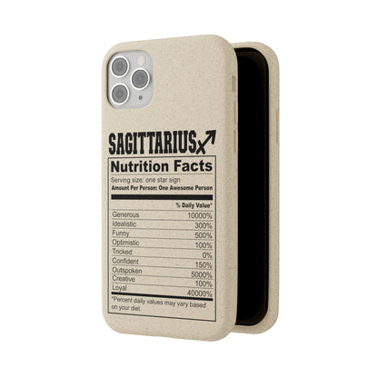 Sagittarius Ingredients Biodegradable Phone Case