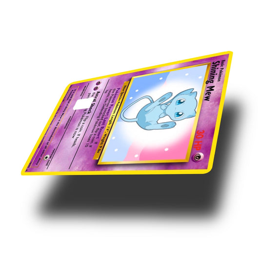 Shining Mew UV Holo Rectangle Sticker!