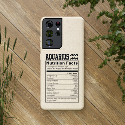 Aquarius Ingredients Biodegradable Phone Case