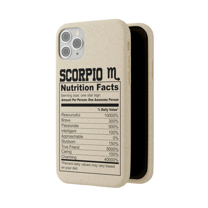 Scorpio Ingredients Biodegradable Phone Case