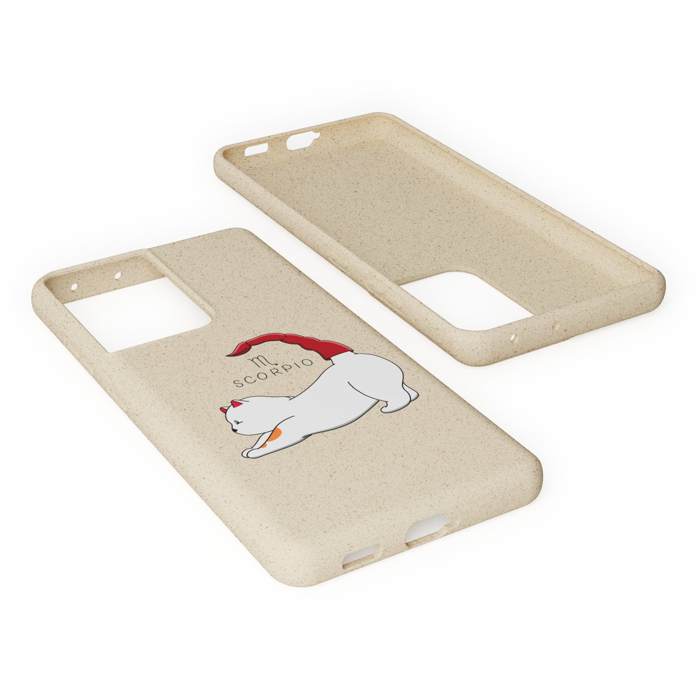 Scorpio Cat Zodiac Design - Biodegradable Phone Cases