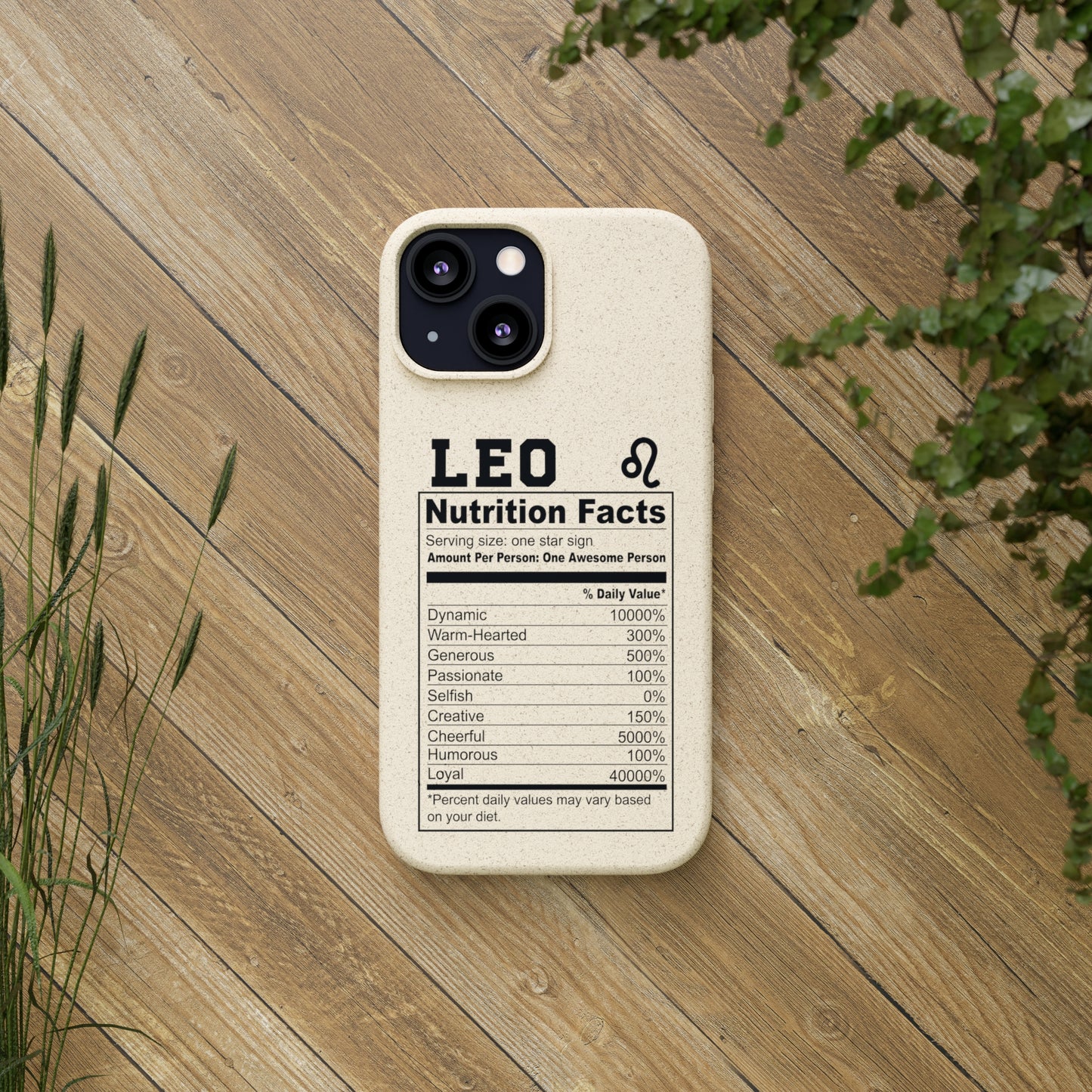 Zodiac Ingredients Biodegradable Phone Case