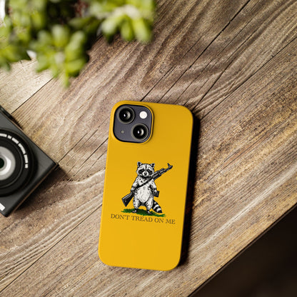 Racoon Freedom Design Slim Phone Case