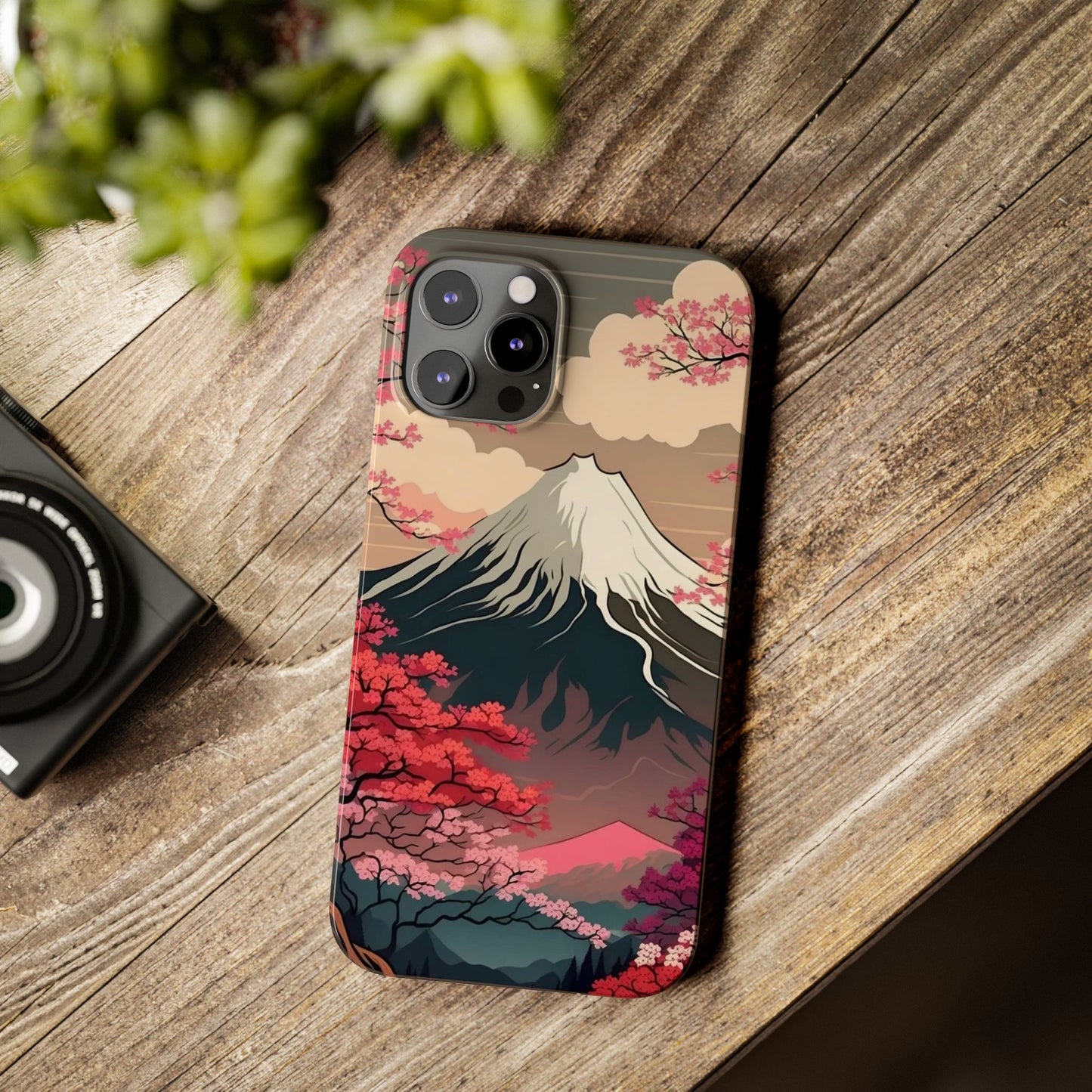 Japan Mountain V2! Slim iPhone Cases