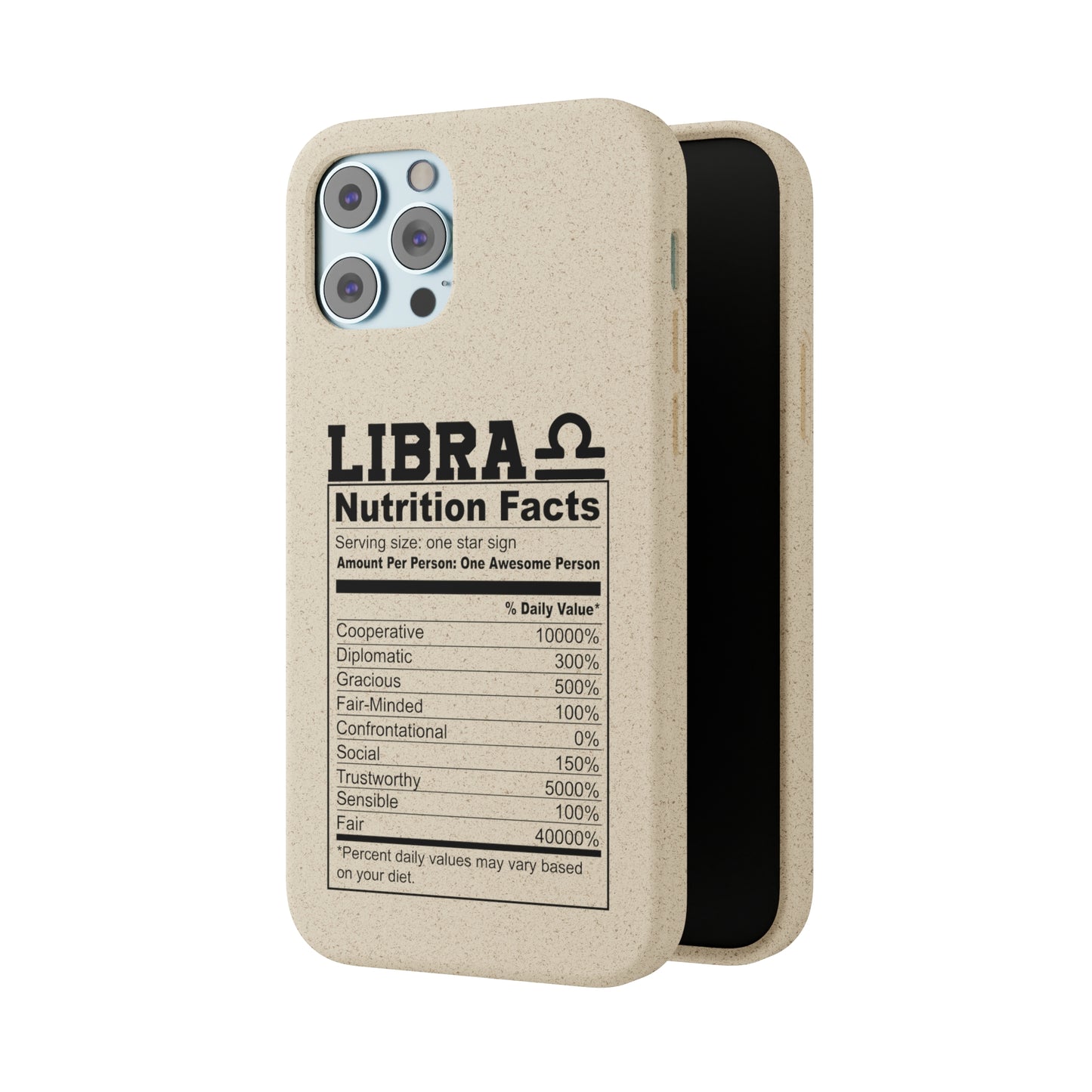 Libra Ingredients Biodegradable Phone Case