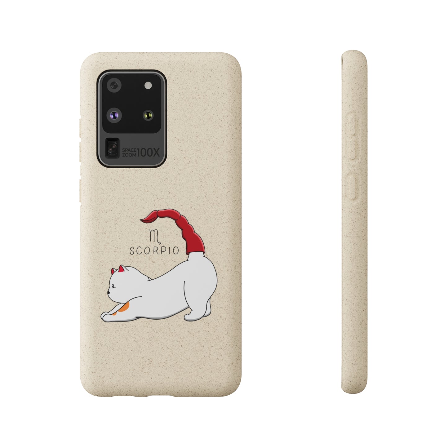 Scorpio Cat Zodiac Design - Biodegradable Phone Cases