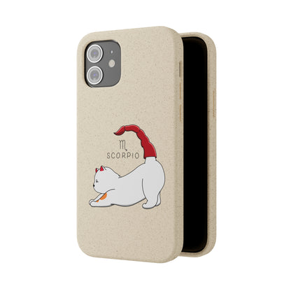 Scorpio Cat Zodiac Design - Biodegradable Phone Cases